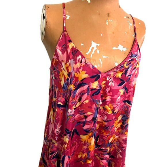 Nicole Miller Multicolor Floral Spaghetti Strap Maxi Women's Dress Size XS Art - Picture 2 of 11